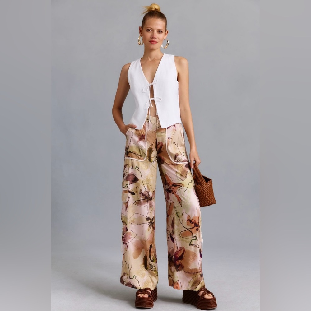 By Anthropologie Palazzo Utility Pants